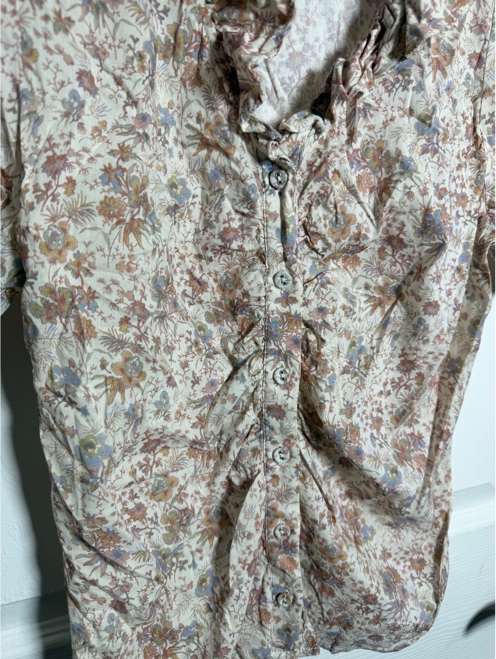 Joie Ruched Blouse - Picture 3 of 6